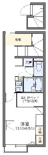 レオパレスベアート松阪の間取り