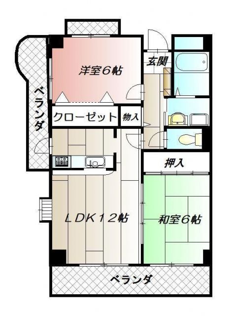 メゾンドプラム嵐山の間取り