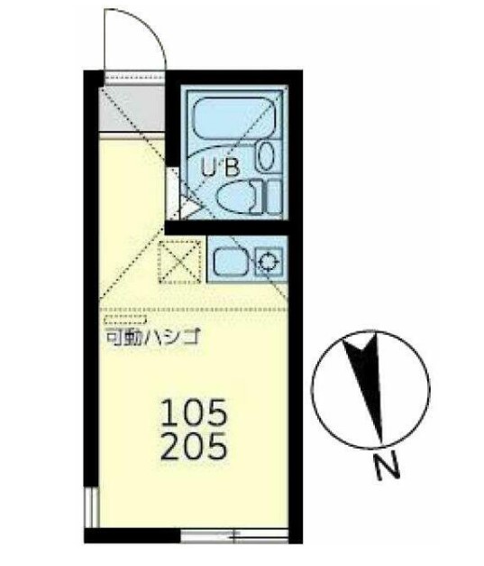 横浜市金沢区西柴のアパートの間取り