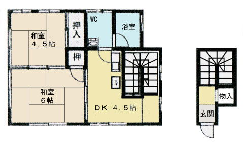 吉村荘の間取り