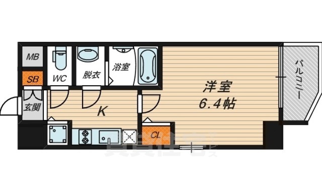 エスリード京橋WESTの間取り