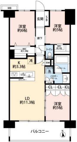 ヴェレーナシティ東京イーストガーデンズの間取り