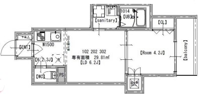 【神戸市垂水区舞子台のアパートの間取り】