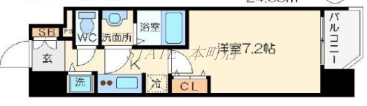 アドバンス大阪城グラシアの間取り