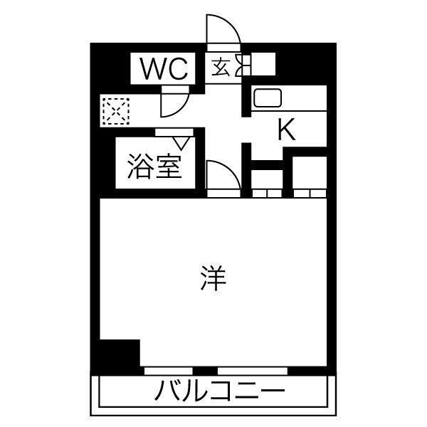 仙台市若林区清水小路のマンションの間取り