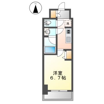 プレサンス伏見アーバンベースの間取り