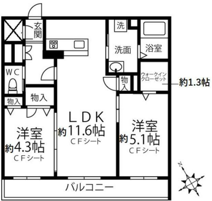 ラディーチェCの間取り