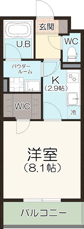 四日市市日永のマンションの間取り