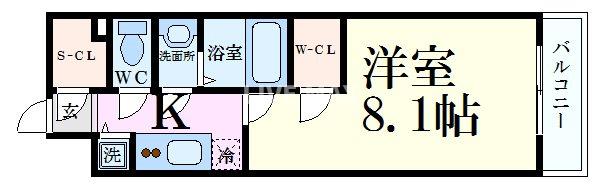 エスリード京都梅小路の間取り