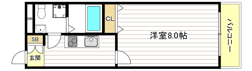 Merry住之江公園の間取り