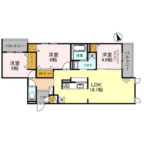 【D-ROOM上穂積の間取り】