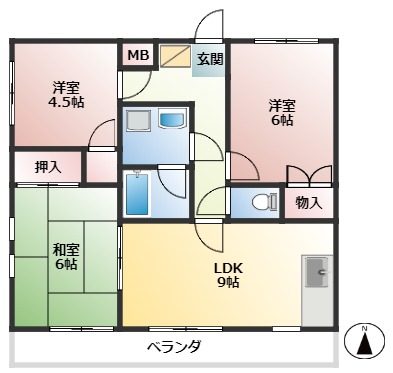 ベルメゾン大塚の間取り