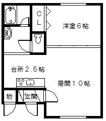 ラメゾン神楽岡の間取り