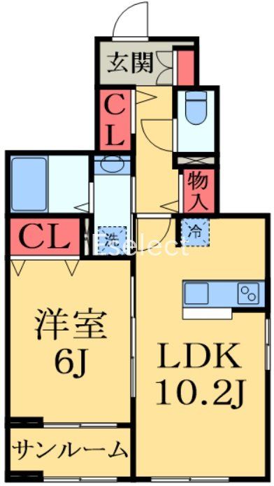 市原市郡本のアパートの間取り