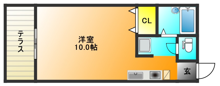 グリーンリーフ6番館の間取り