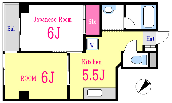 江戸川区西一之江のマンションの間取り