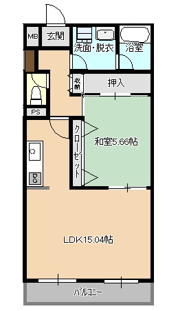 ロワイヤルユウ弘前富田の間取り