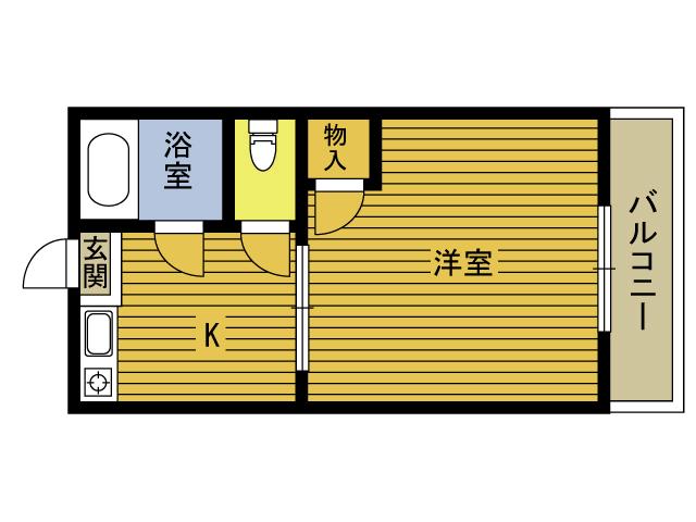 三洋コーポＮＯ．１の間取り