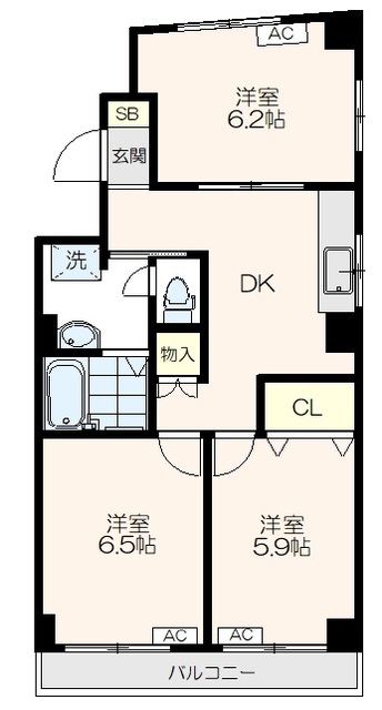 ヴィラ関の間取り