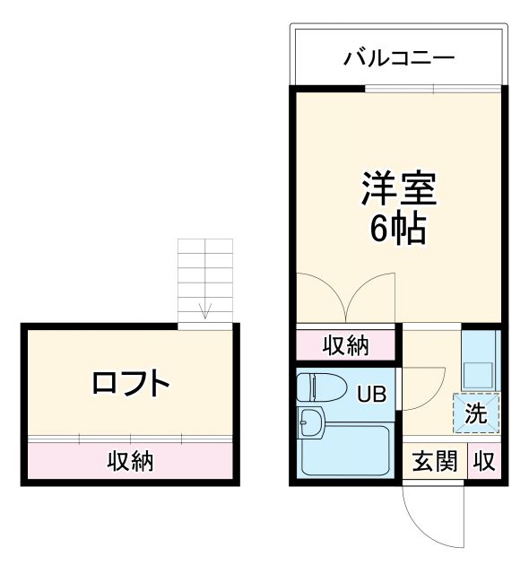 朝霞市溝沼のアパートの間取り