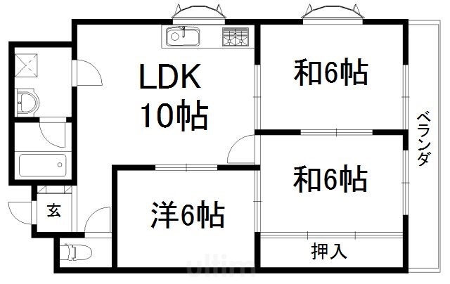 ノーブル淀の間取り