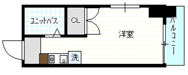 広島市中区南竹屋町のマンションの間取り