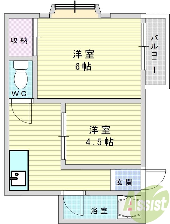 イルソーレ出来島2の間取り