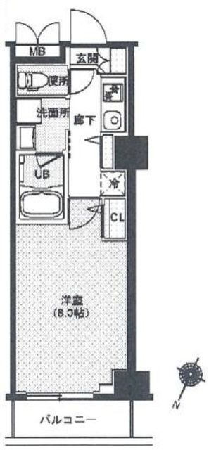 江東区辰巳のマンションの間取り