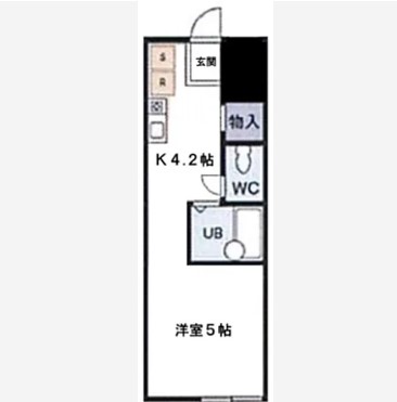 中野区中野のアパートの間取り