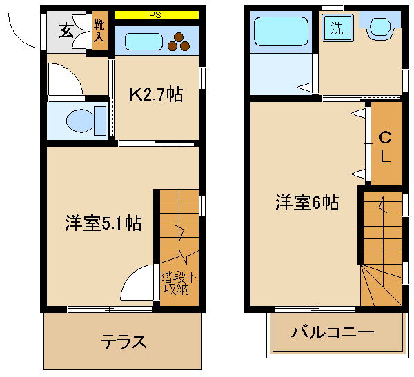 【アプレット南流山の間取り】