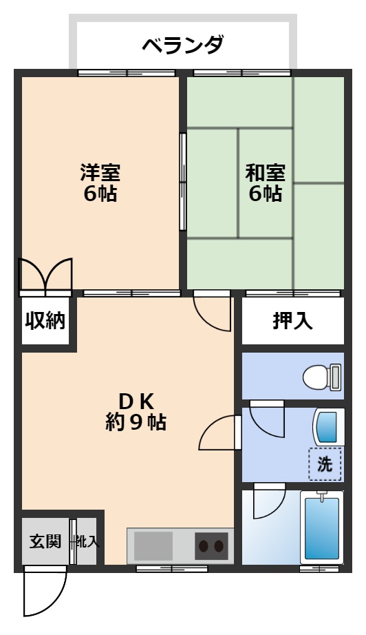 コーポポエームIIの間取り