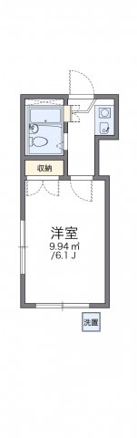 レオパレス八幡新田第１の間取り