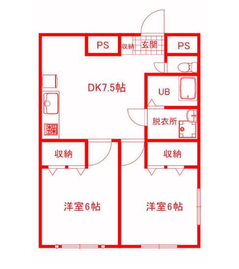 横浜市都筑区牛久保西のマンションの間取り