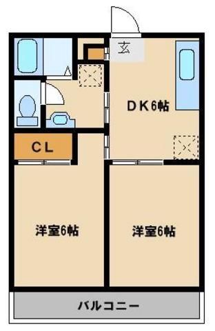 春日部市豊野町のマンションの間取り