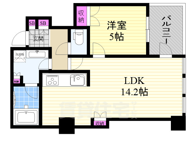 クラッシィタワー淀屋橋の間取り