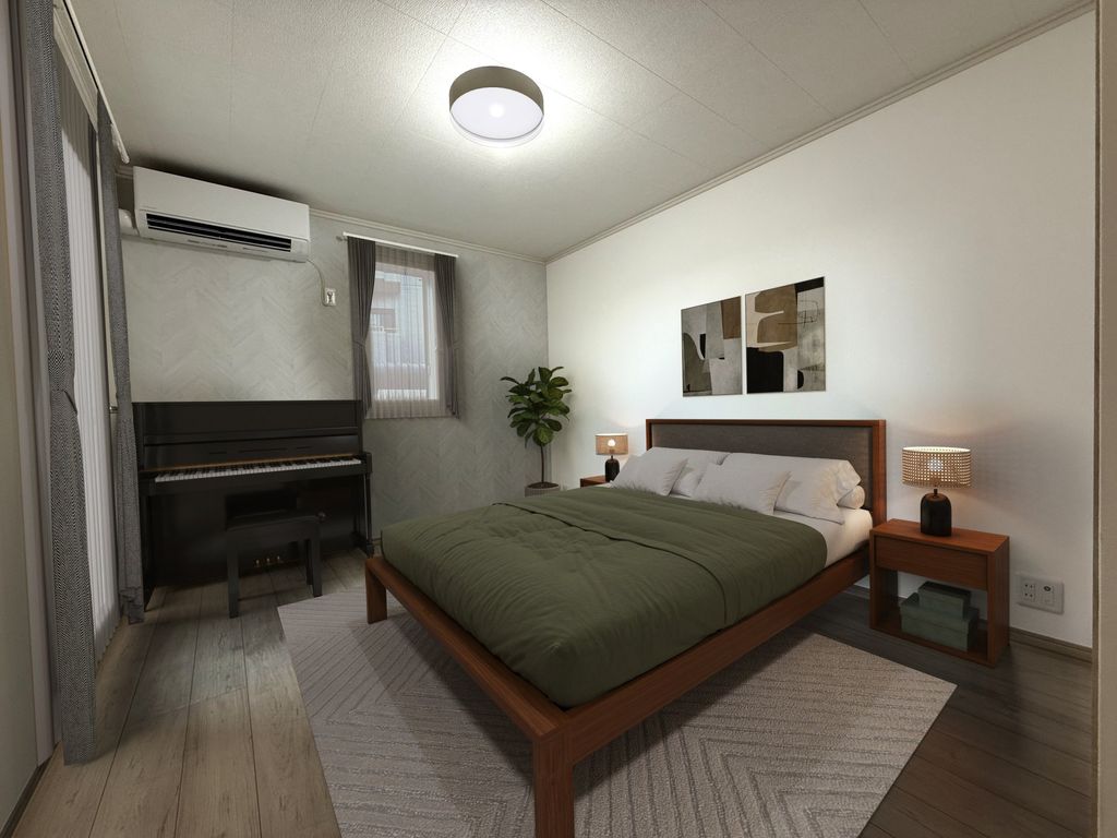 居室・リビング　家具家電配置例