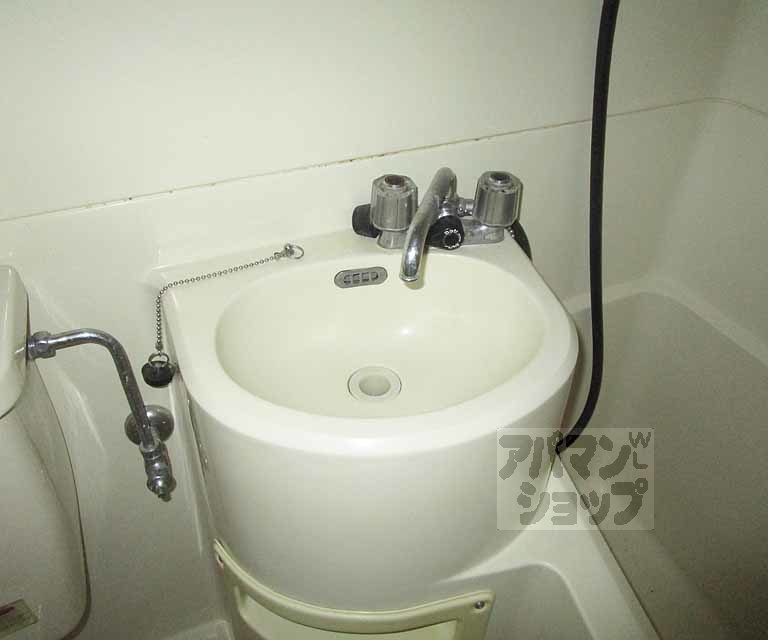 洗面設備　２０２号室の写真です。