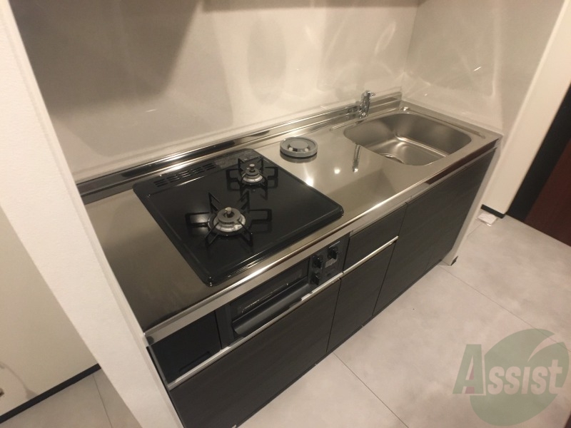 キッチン　２口システムキッチンなので、すぐお料理に使えます！