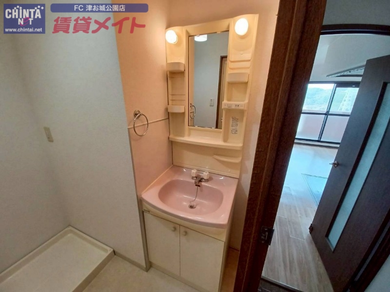 洗面設備　同じ物件、別部屋の写真です