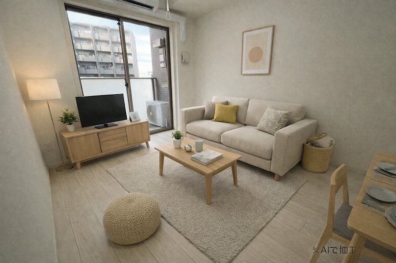 その他部屋・スペース　AIで家具をつけています