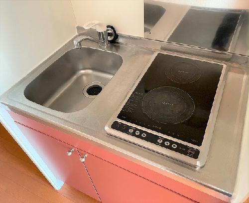 キッチン　２口電気コンロ