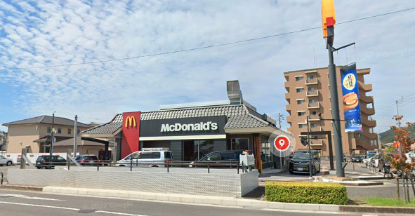 飲食店　マクドナルド 高松サン・フラワー通り店（飲食店）まで1961m
