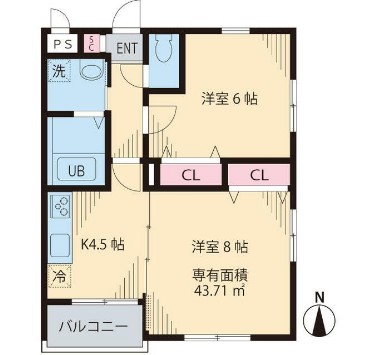 プランドールの間取り写真