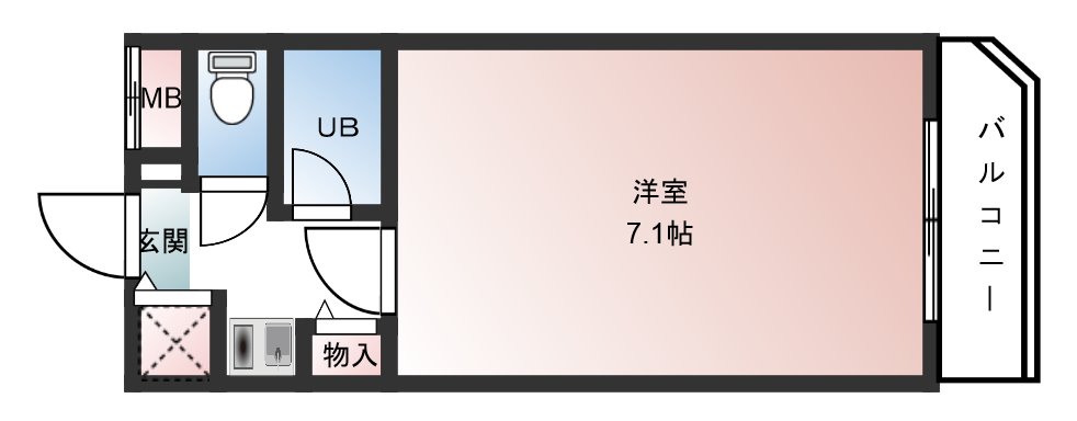 シャトラン弓木弐番館の間取り写真