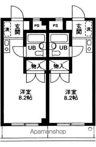 京王井の頭線 西永福駅 徒歩5分 3階建 築35年の間取り写真