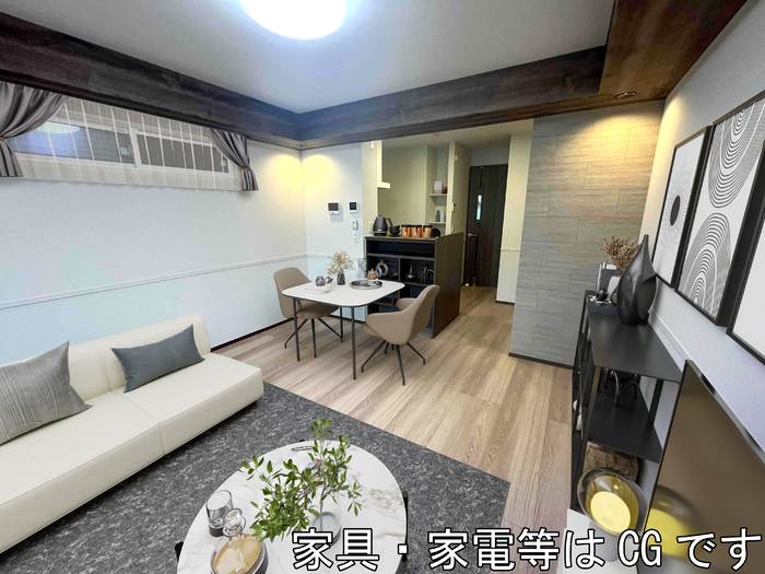 居室・リビング　ＬＤＫ　※家具？家電はＣＧです