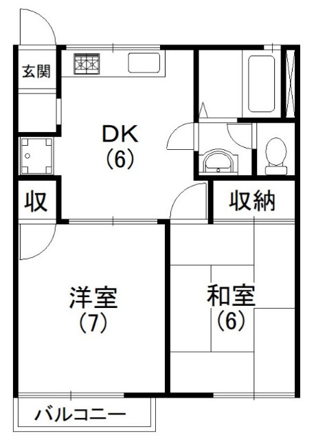遠州鉄道 上島駅 徒歩19分 2階建 築35年の間取り写真
