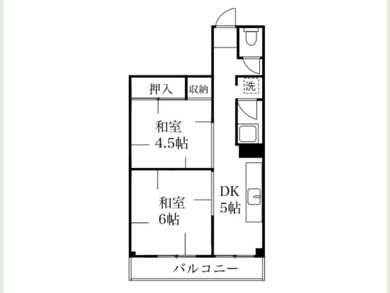 みなとマンションの間取り写真