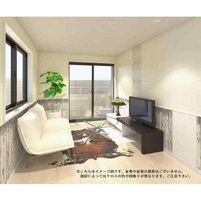 居室・リビング　ＣＧ画像です。家具家電は付いていません。