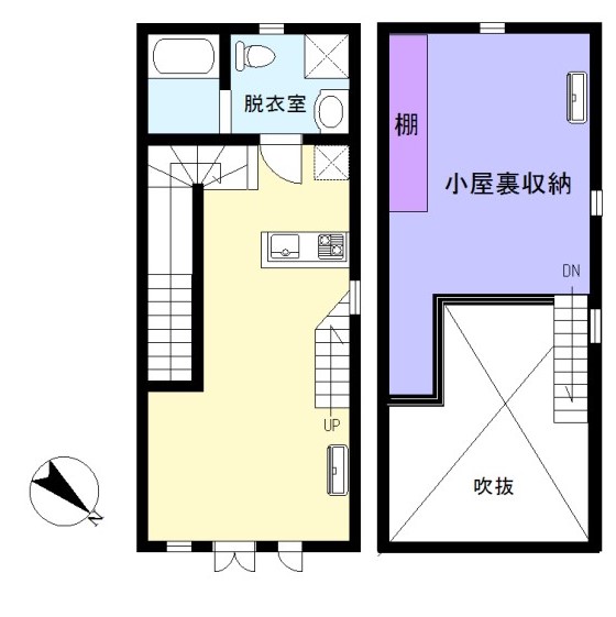 ＪＲ総武線 平井駅 徒歩4分 2階建 築19年の間取り写真